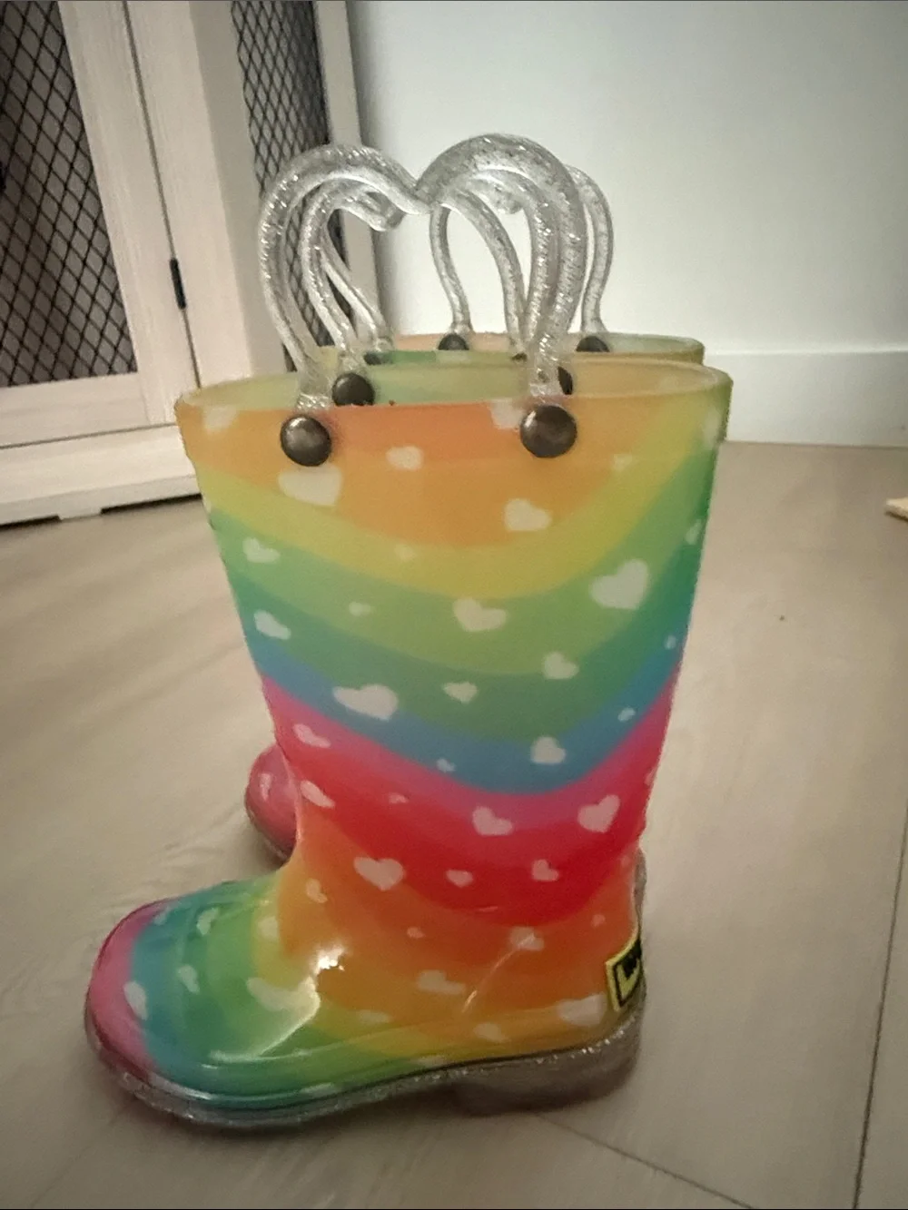 Western Chief Kids Rainbow Heart Rain Boots - Multicolor